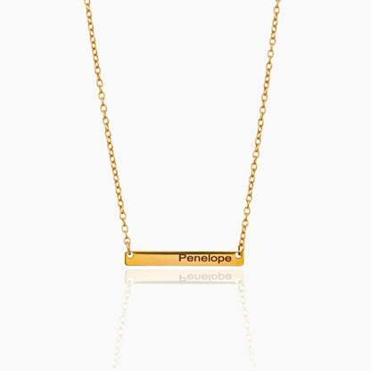 Engravable Bar Necklace