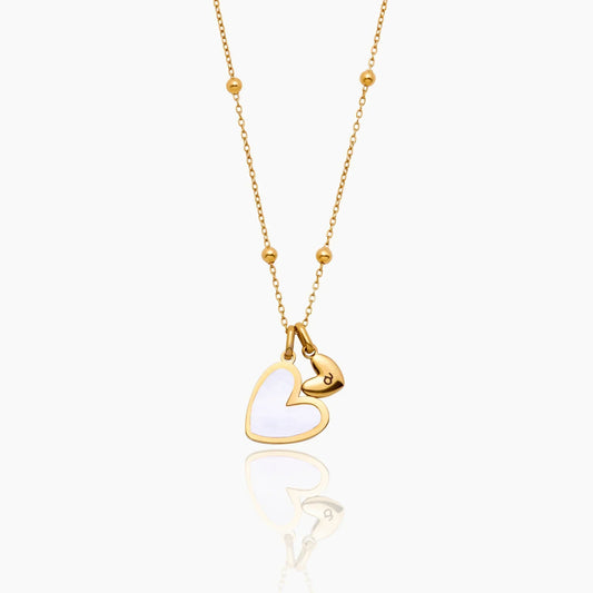 Initial Heart Duo Necklace