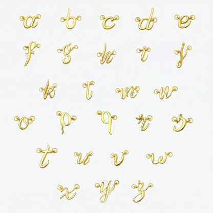 Dainty Cursive Initial Bracelet