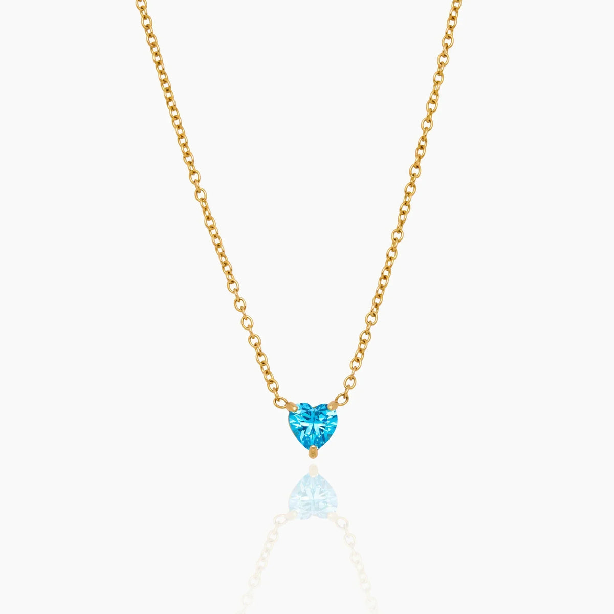 Heart Birthstone Necklace