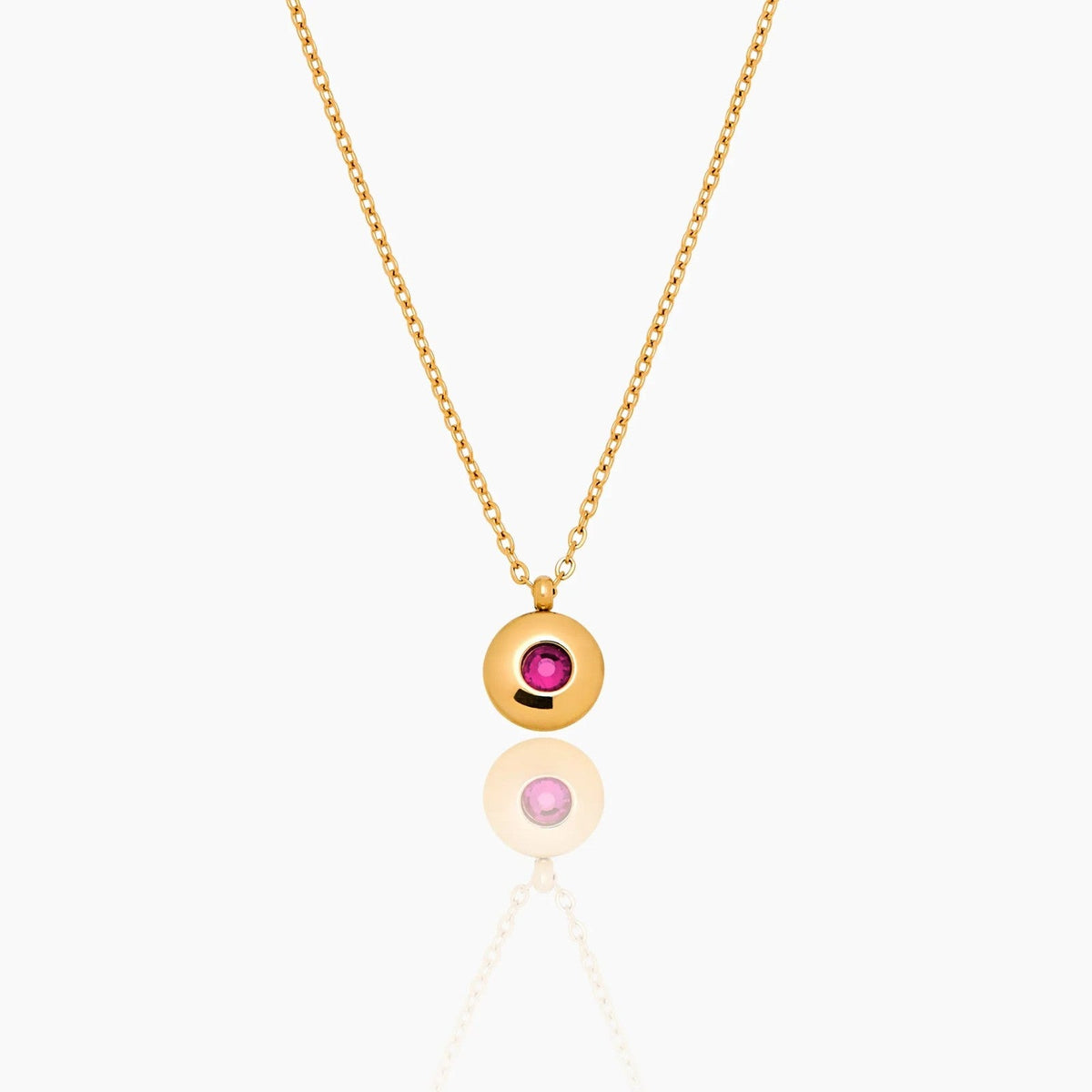 mini-birthstone-pendant-necklace — Gold / Oct-Tourmaline