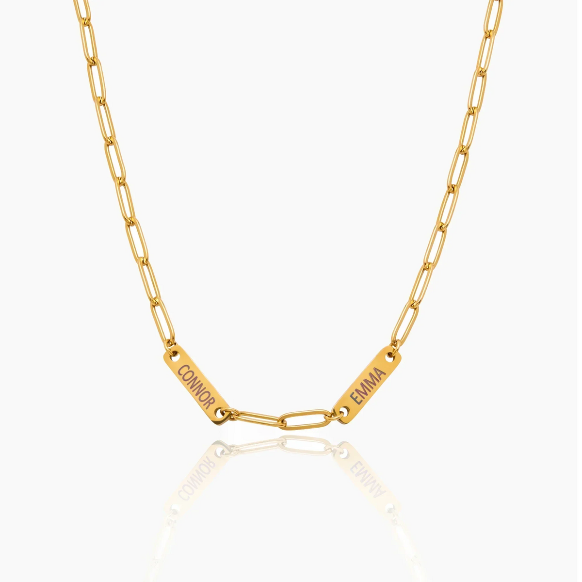 Paperclip Multi-Name Necklace