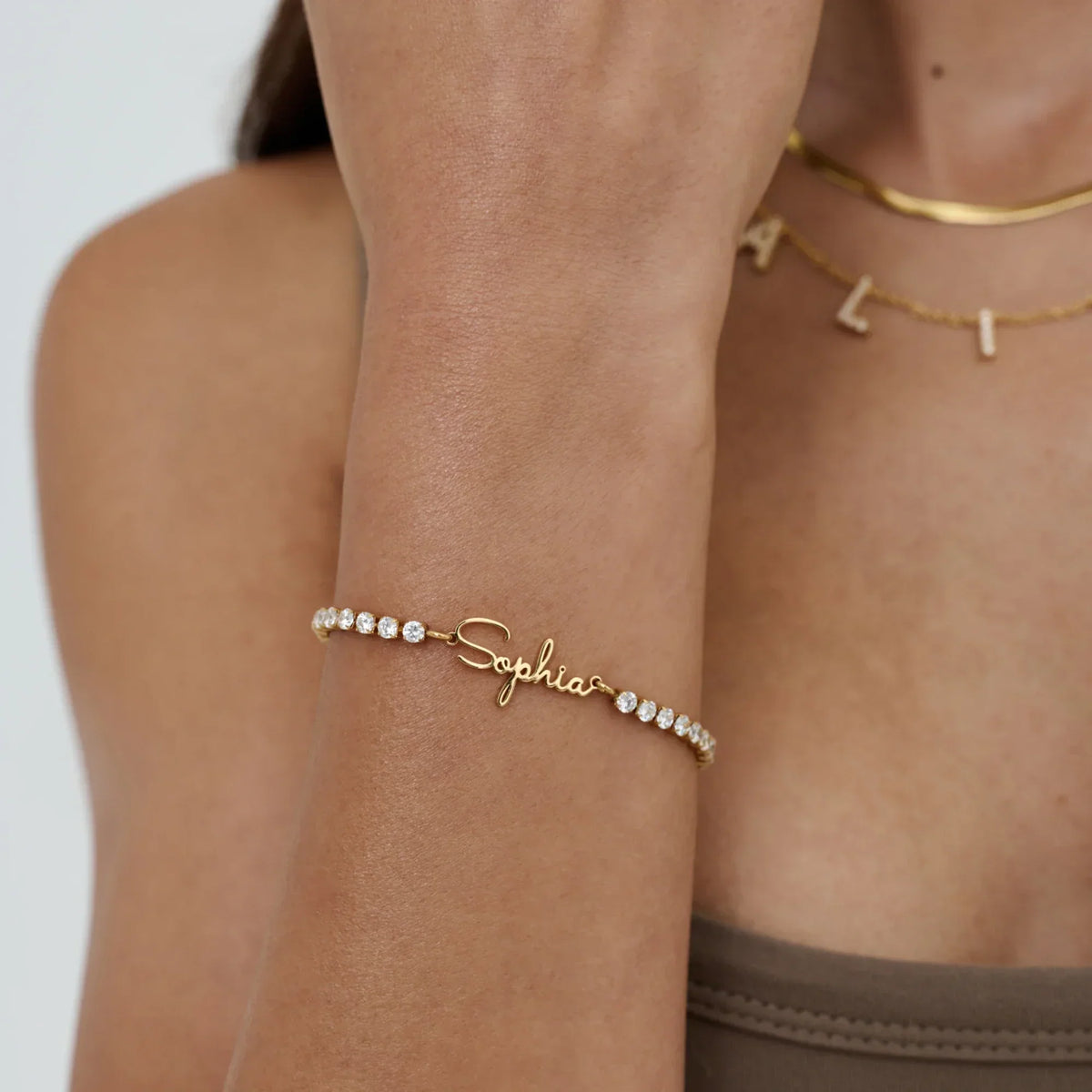 Signature Name Tennis Bracelet